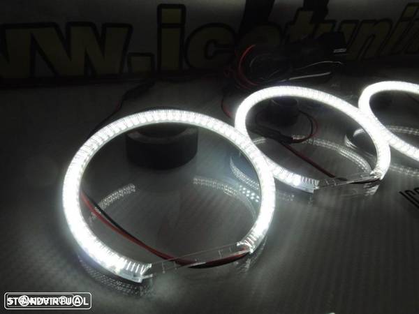 Aros / argolas angel eyes em SMD BMW E46 (sem xenon de origem), e46 COUPE - 17