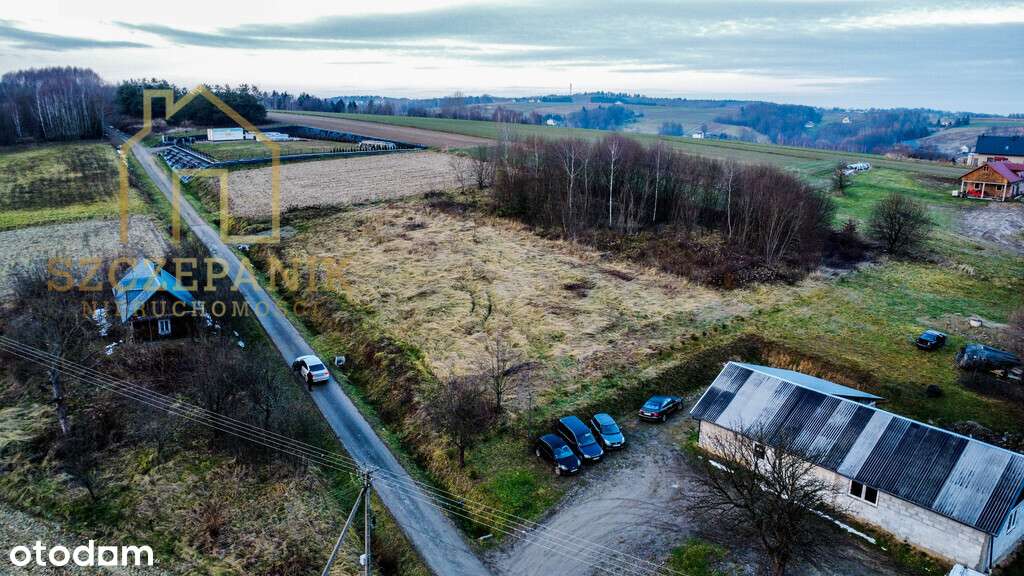 Piękna widokowa działka budowlana  25a z WZ, Media - Pełny obrazek: 2/9
