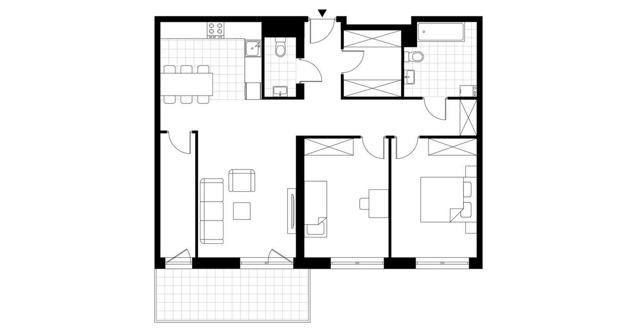 3-pokojowe mieszkanie 86m2 + balkon Bez Prowizji - Pełny obrazek: 3/6