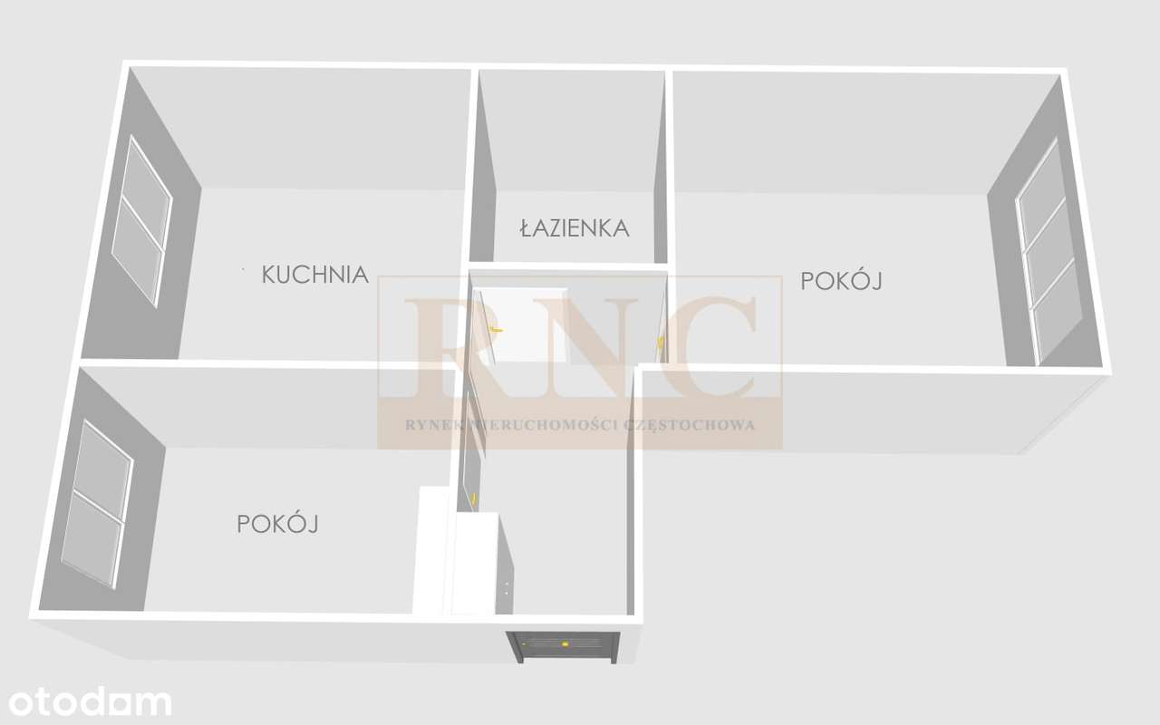 M-3 w pobliżu centrum | Parter | Zamykany parking | 48m2-8