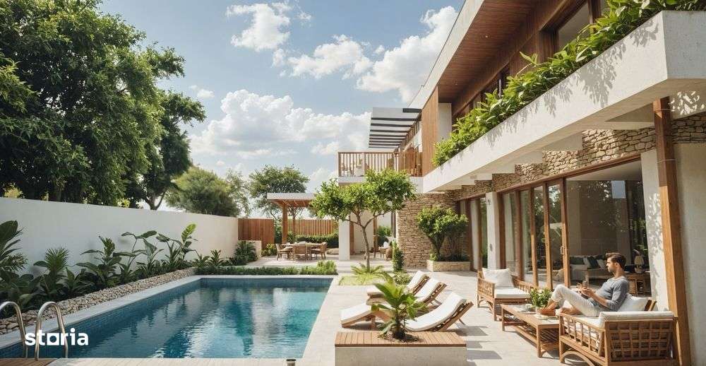 Casa de lux, piscina, garaj, 120mp utili, 550 mp curte - Imagine principală: 4/4