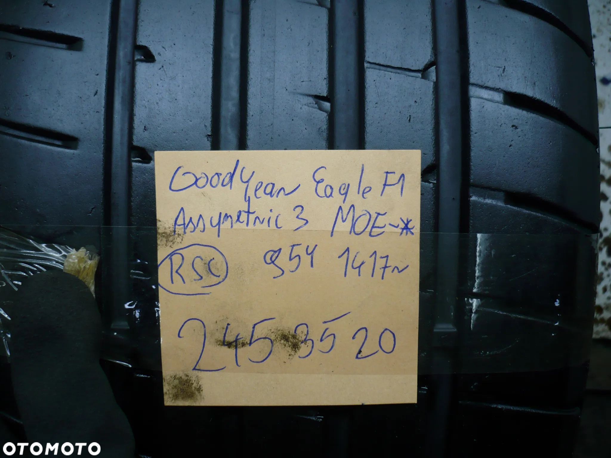 opona goodyear 245 35 20 eagle f1 assymetric 3 95y MOE-* 1417r RSC - 1