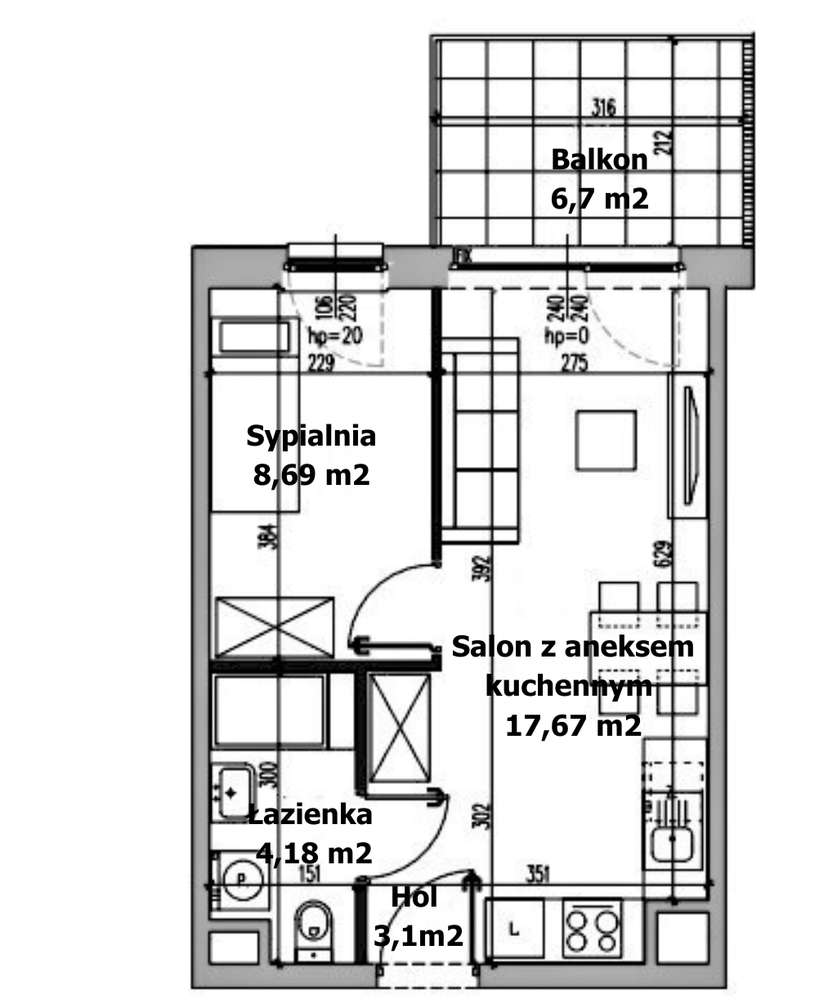 Słoneczne 2 pokoje w prestiżowej inwestycji. Tuż obok stacji metra.-5