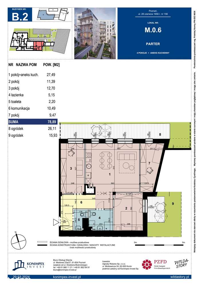 Wilda Story |ustawne| mieszkanie B2.M.0.6 - Pełny obrazek: 3/11