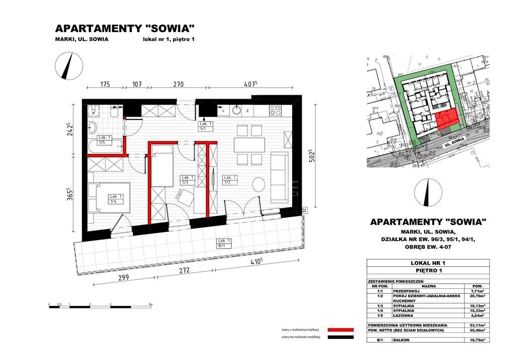 Apartamenty Sowia! 53,11 m2 | 3 pok | Balkon: 16m2-4