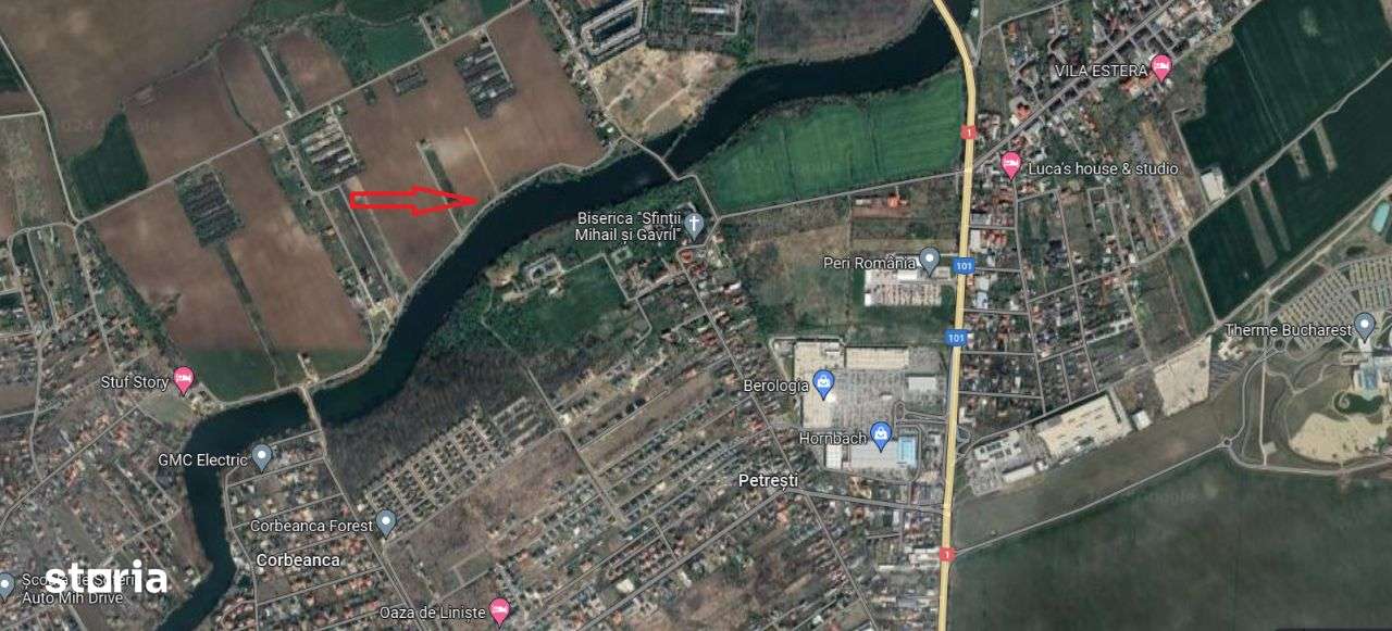 Teren intravilan - 16.450 mp, Corbeanca - Balotesti, deschidere la lac - Imagine principală: 2/8