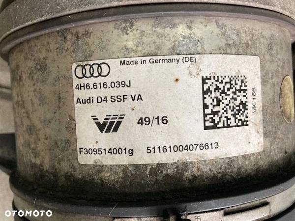 Audi A8 4H 4H6616039J amortyzator przód lewy OK GWARANCJA! - 4