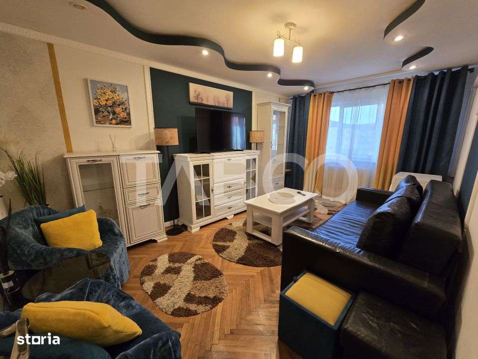 Apartament decomandat 3 camere balcon pivnita lift Vasile Aaron Sibiu - Imagine principală: 1/19