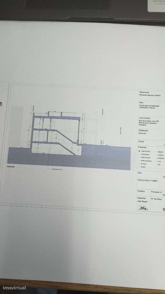 Vende-se terreno com projeto aprovado, Moinhos da Funcheira Amadora - Grande imagem: 4/10