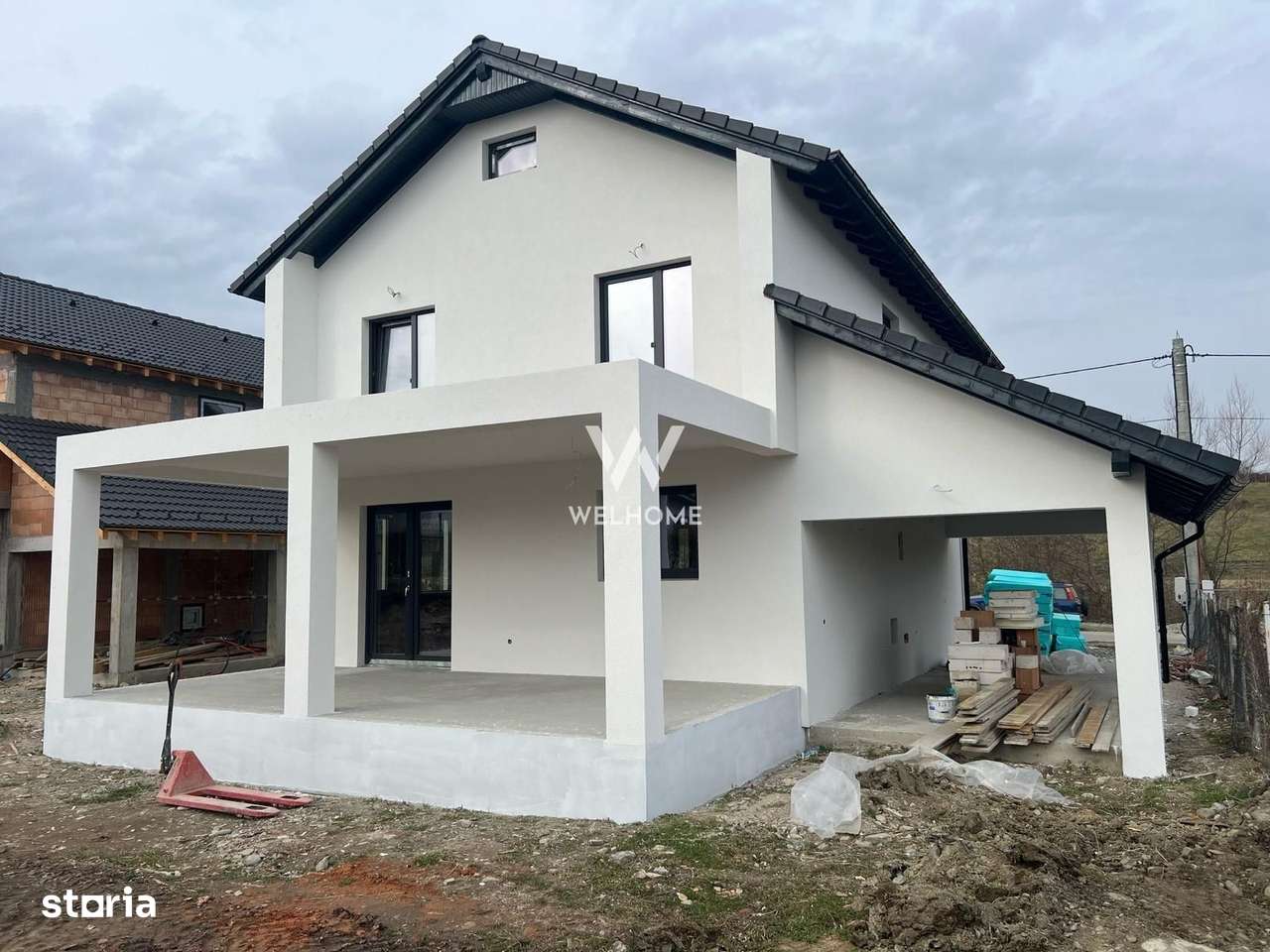 Casa Noua-Orlat 4 camere 2 terase 340 mp teren - Imagine principală: 2/20