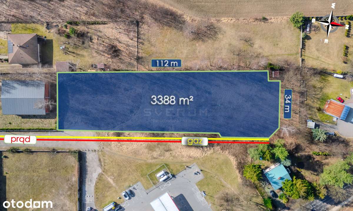 Szeroka działka pod inwestycje / Lisiniec - Pełny obrazek: 2/7