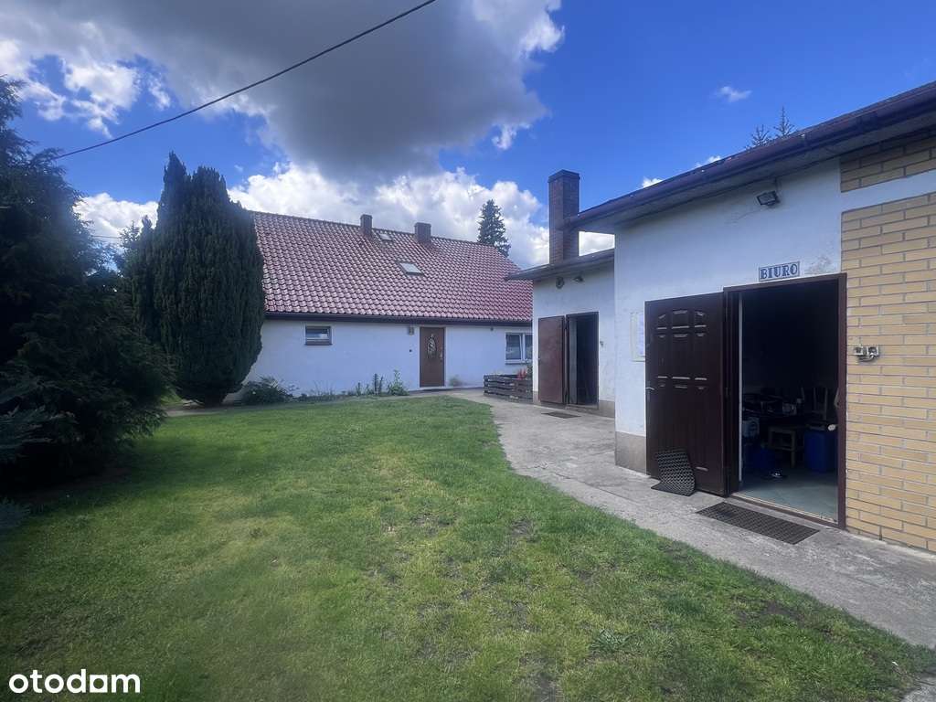 Dom z warsztatem samochodowym na dużej działce-4