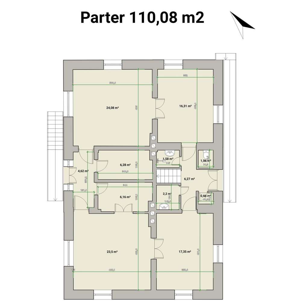 Dom wolnostojący | działka 13,5a | piwnica 106 m2 - Pełny obrazek: 5/15