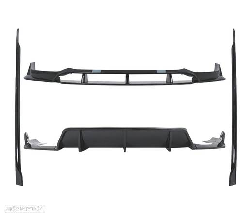 KIT CARROÇARIA PARA BMW X6 G06 19- LOOK BLACK KNIGHT PRETO BRILHANTE - 9