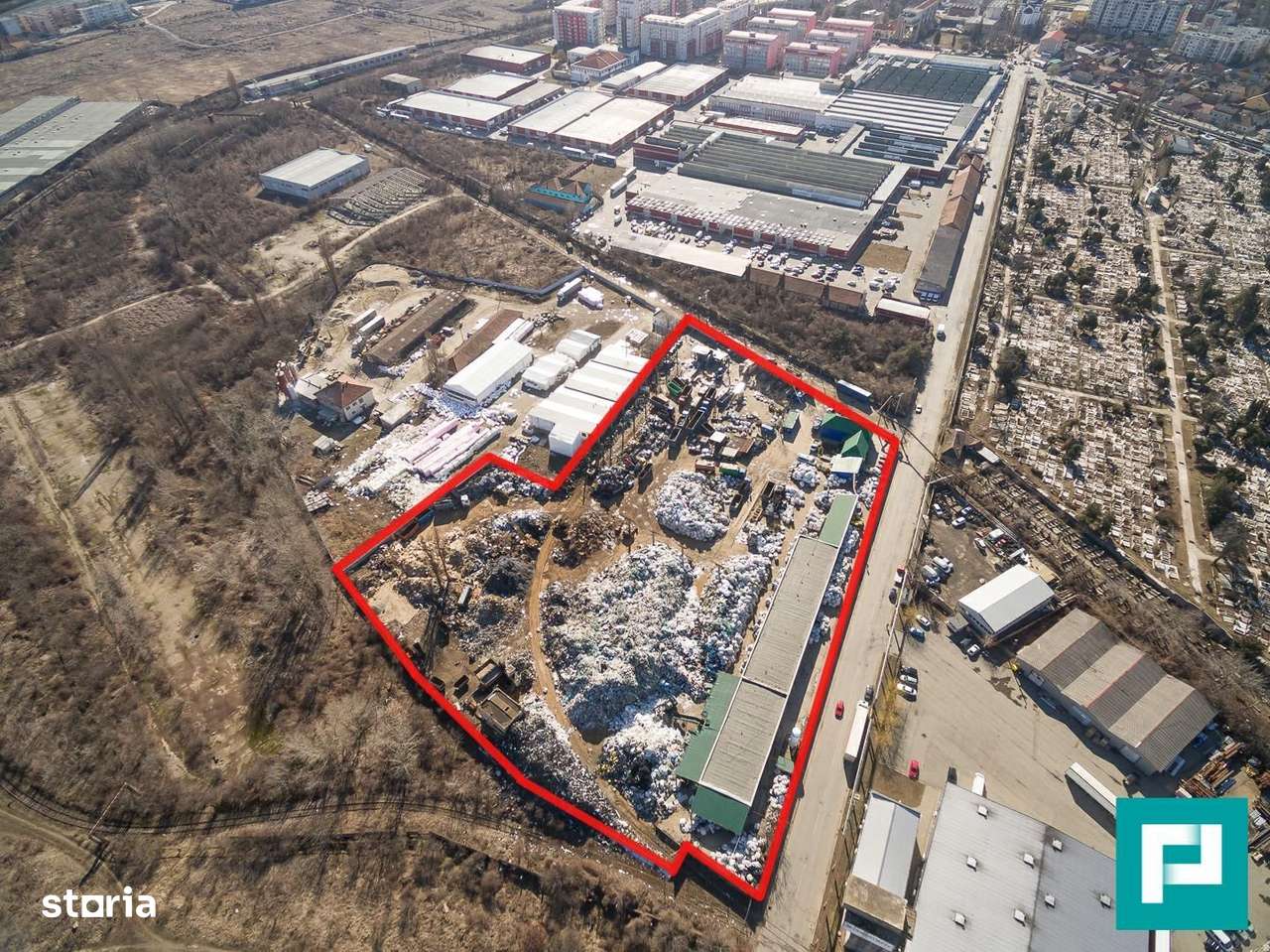 Platformă industrială cu linie CFR funcțională - Imagine principală: 1/4