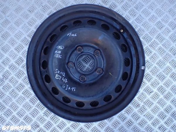 FELGA STALOWA VW AUDI 5X112 6JX15 ET47 1K0601027C RADOM - 1