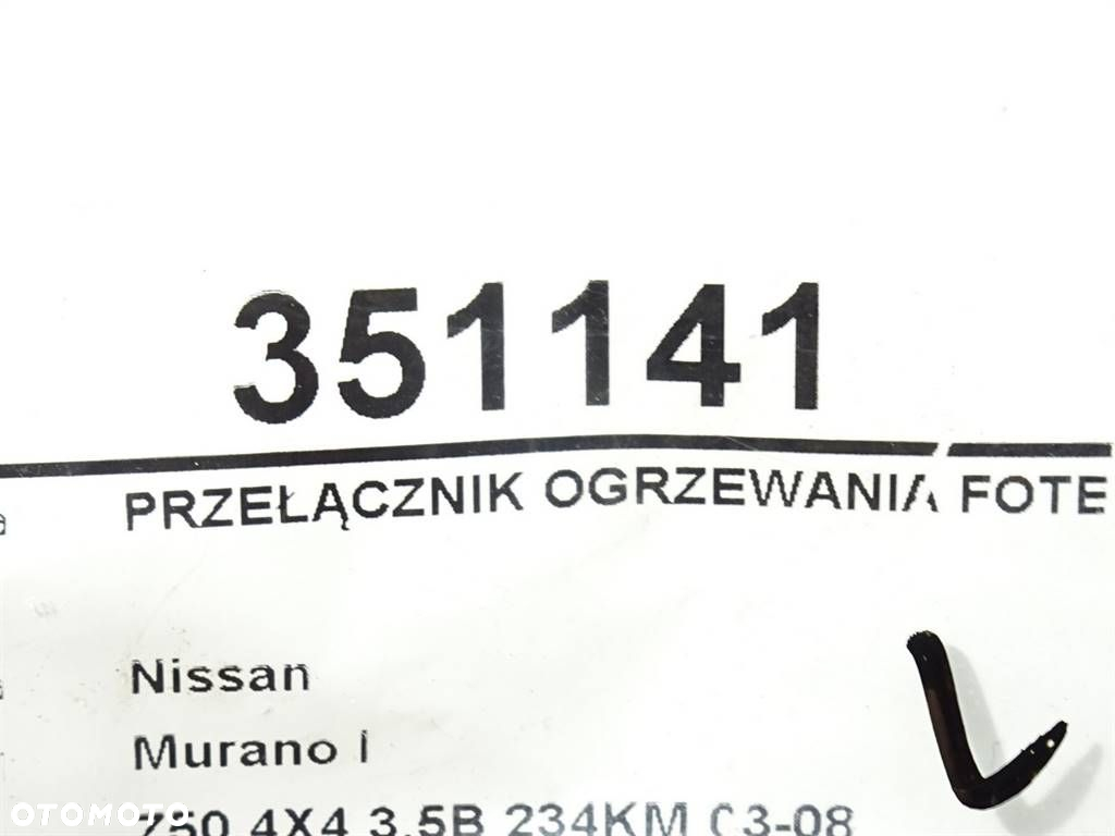 PRZEŁĄCZNIK OGRZEWANIA FOTELA NISSAN MURANO I (Z50) 2002 - 2009 3.5 4x4 172 kW [234 KM] benzyna - 4