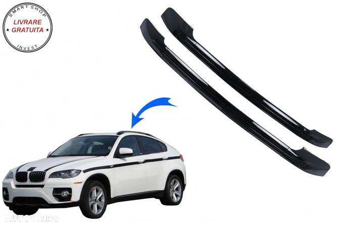 Bare Portbagaj Longitudinale BMW X6 E71 E72 (2008-2015) Negre- livrare gratuita - 11