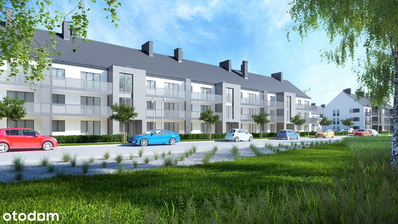 40,94 m² + BALKON 10,50 m² +M.PARKINGOWE - pod Wrocławiem przy lesie - Pełny obrazek: 4/11