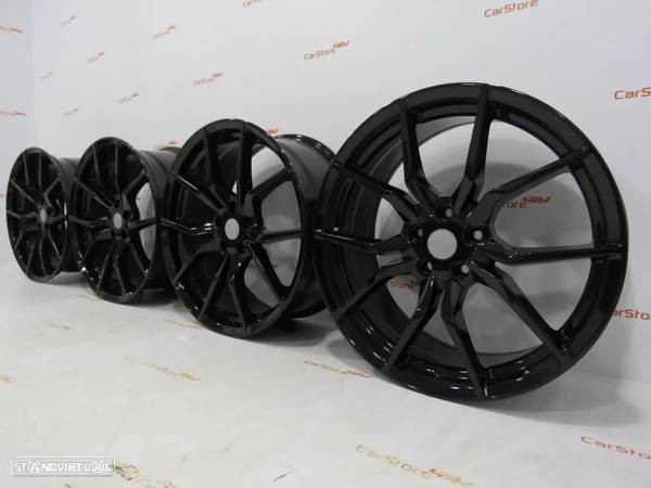 Jantes Ford look RS 19 x 8 et 45 5x108 Preto Brilhante - 6