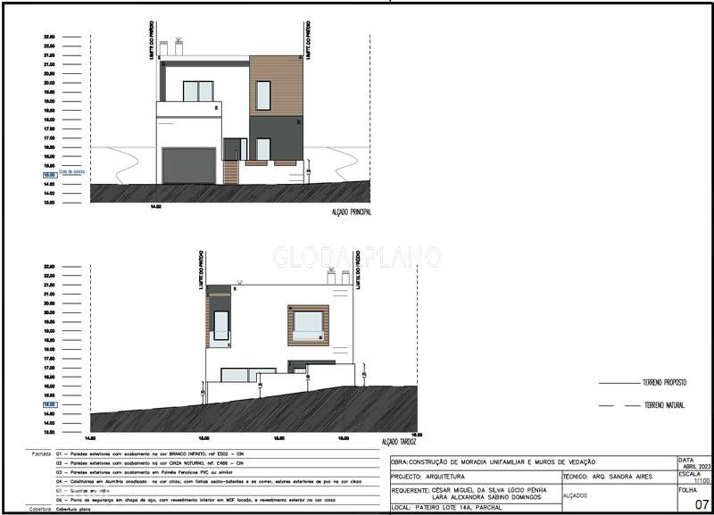 Moradia de dois pisos T2+1 em construção no Parchal - Grande imagem: 5/6