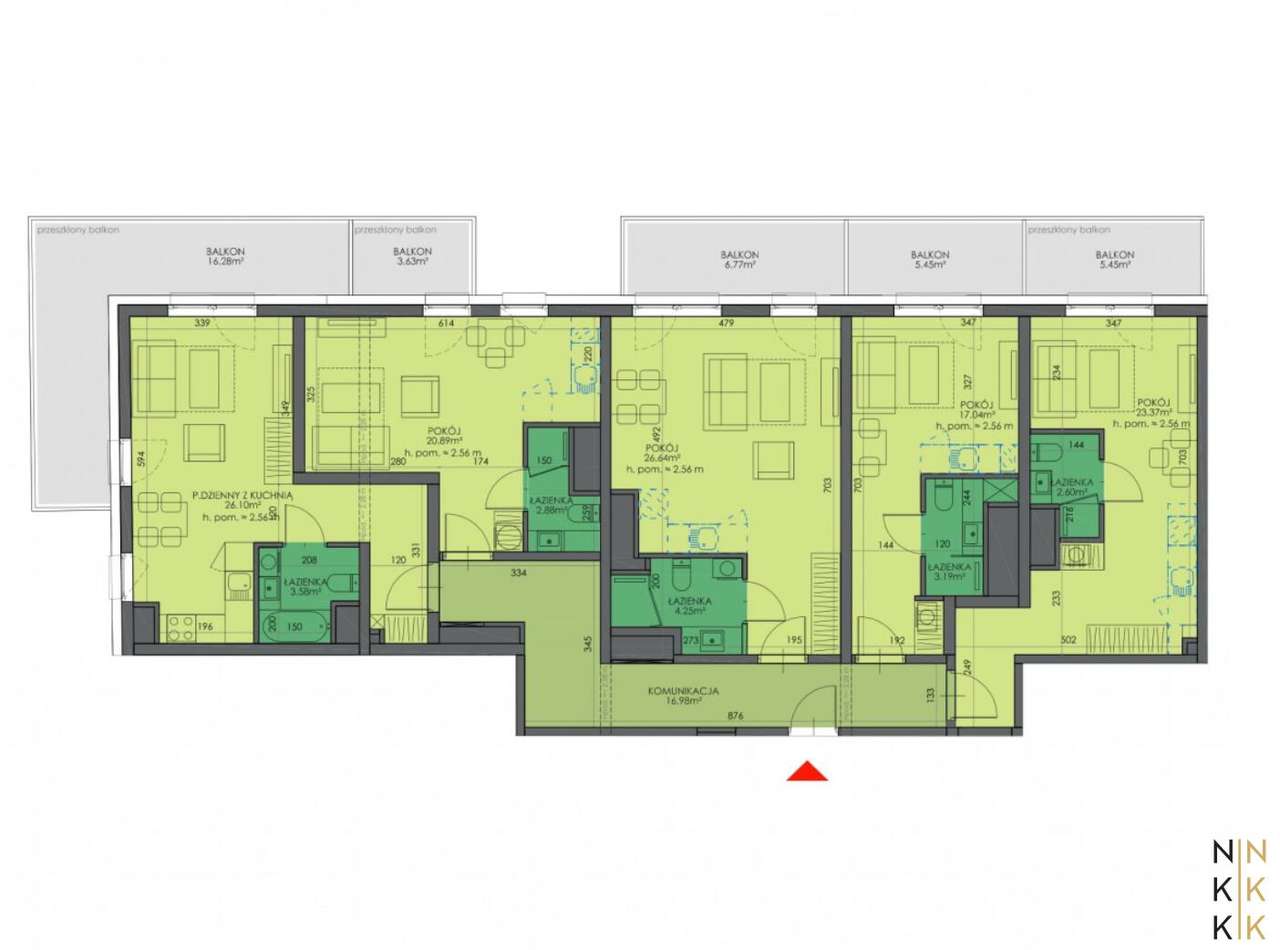 Gotowiec inwestycyjny | 5 kawalerek | 147,5 m² | Armii Krajowej-0