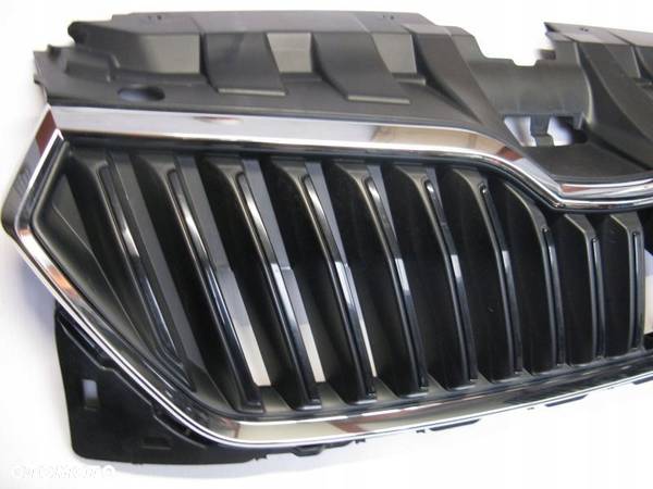 ATRAPA GRILL SKODA FABIA III LIFT CHROM 6V0853653C - 3