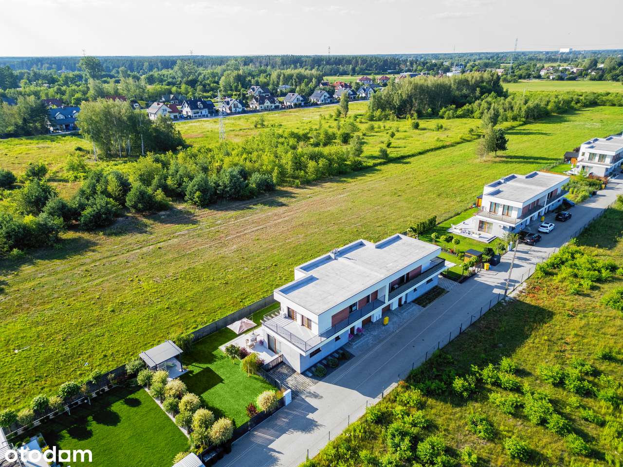 Nowoczesny dom w zabudowie bliźniaczej | Słupno | 142m²| 405m² działki