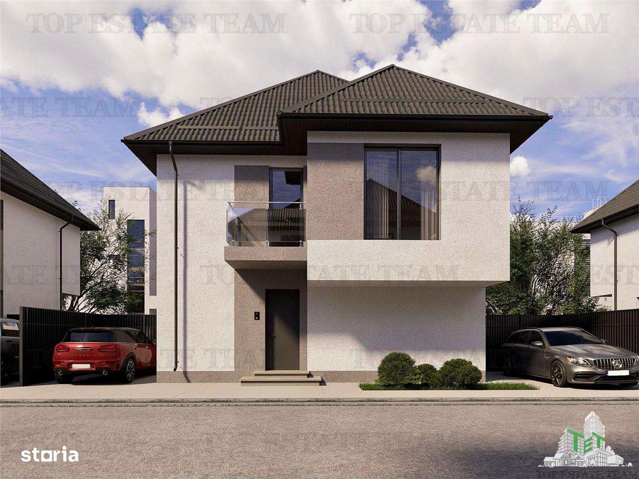 Vila 5 camere cu incalzire in pardoseala pe parter si etaj, mansarda l - Imagine principală: 3/20