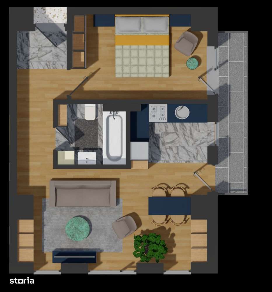 Apartament cu 2 camere , BLOC NOU!! - Imagine principală: 5/5