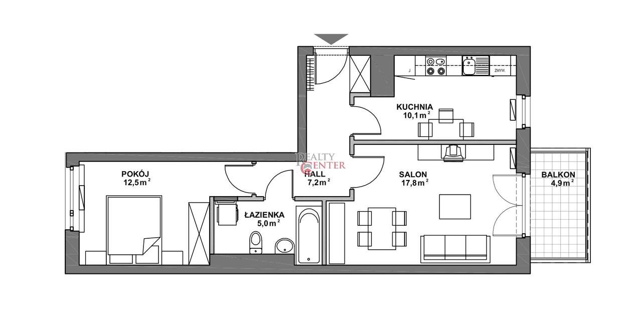 Okazja, 2 pokoje, 53m2, Marina Mokotów-10