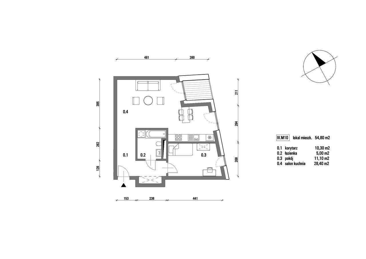 Westerplatte 5a | mieszkanie 2-pok. | IV.M10 - Pełny obrazek: 2/9