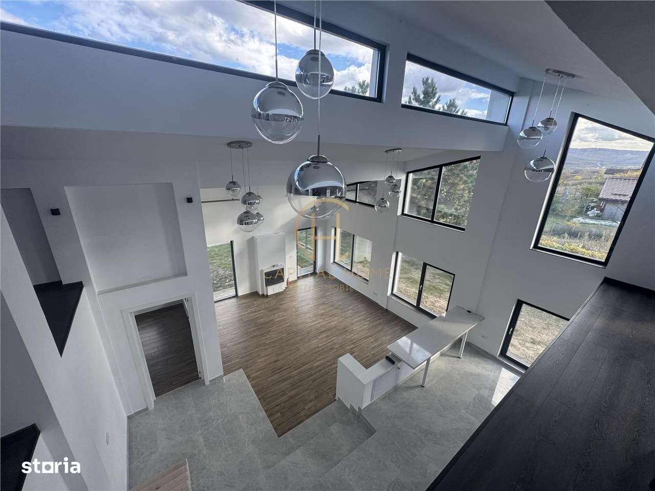 Vila single, arhitectura moderna, 1500 mp teren, beci-4