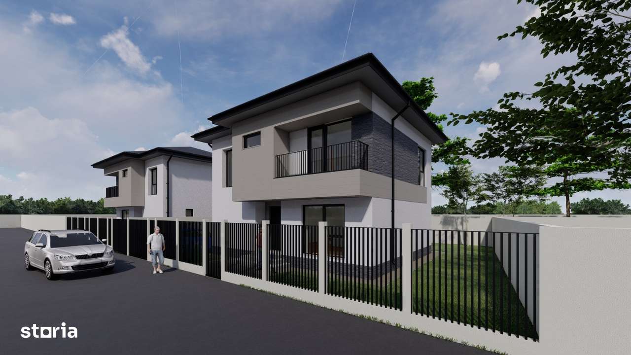 Casa individuala 4 camere Topaz Ghidiceni 3 bai bucatarie inchisa - Imagine principală: 1/17