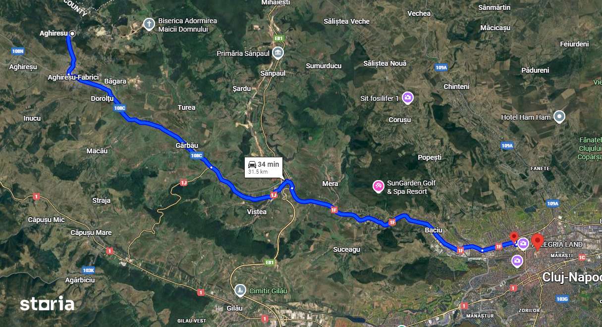 PF Vand teren intravilan AghiresuFabrici cu Utilitati Vezi Video - Imagine principală: 4/7