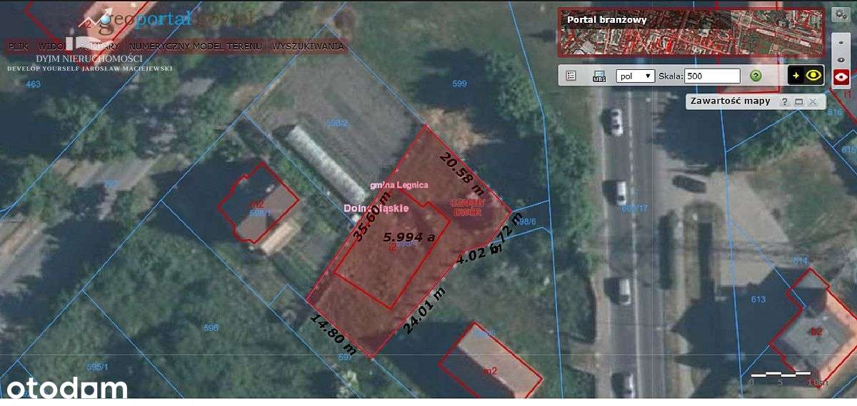 Działka budowlana  6 ar  w Legnicy - Pełny obrazek: 2/10