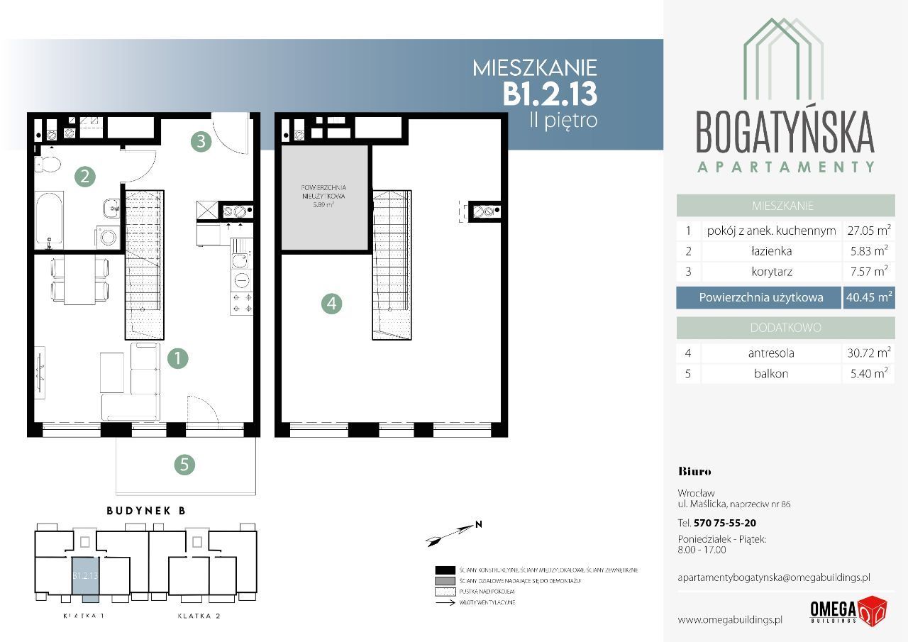 Bogatyńska Apartamenty Mieszkanie B1.2.13