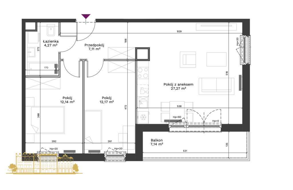 NOWE | 3 pokoje | 63 m2 | Zaraz gotowe!-1