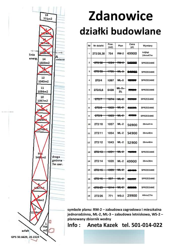 Tania działka rekreacyjna 1054m2 (plan) cena 54.900zł (f-ra 23% VAT)-8