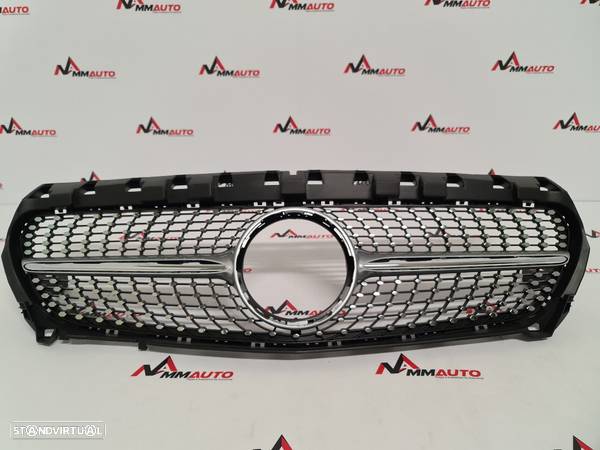 Grelha Frontal Mercedes CLA W117 Diamond Silver - 1