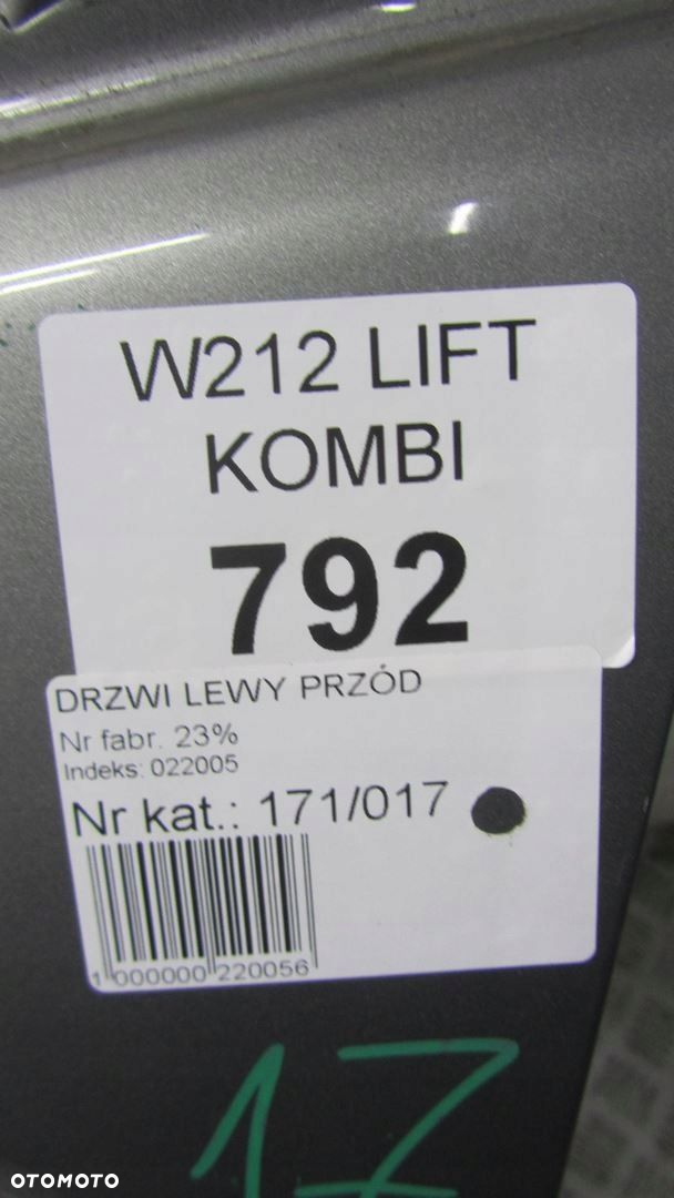 MERCEDES W212 LIFT DRZWI LEWE PRZÓD 792 11- - 12