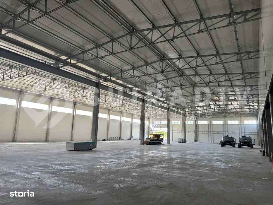 Hală de închiriat în Baciu –1373 mp hală + 150 mp birouri, 4 rampe TIR - Imagine principală: 1/3