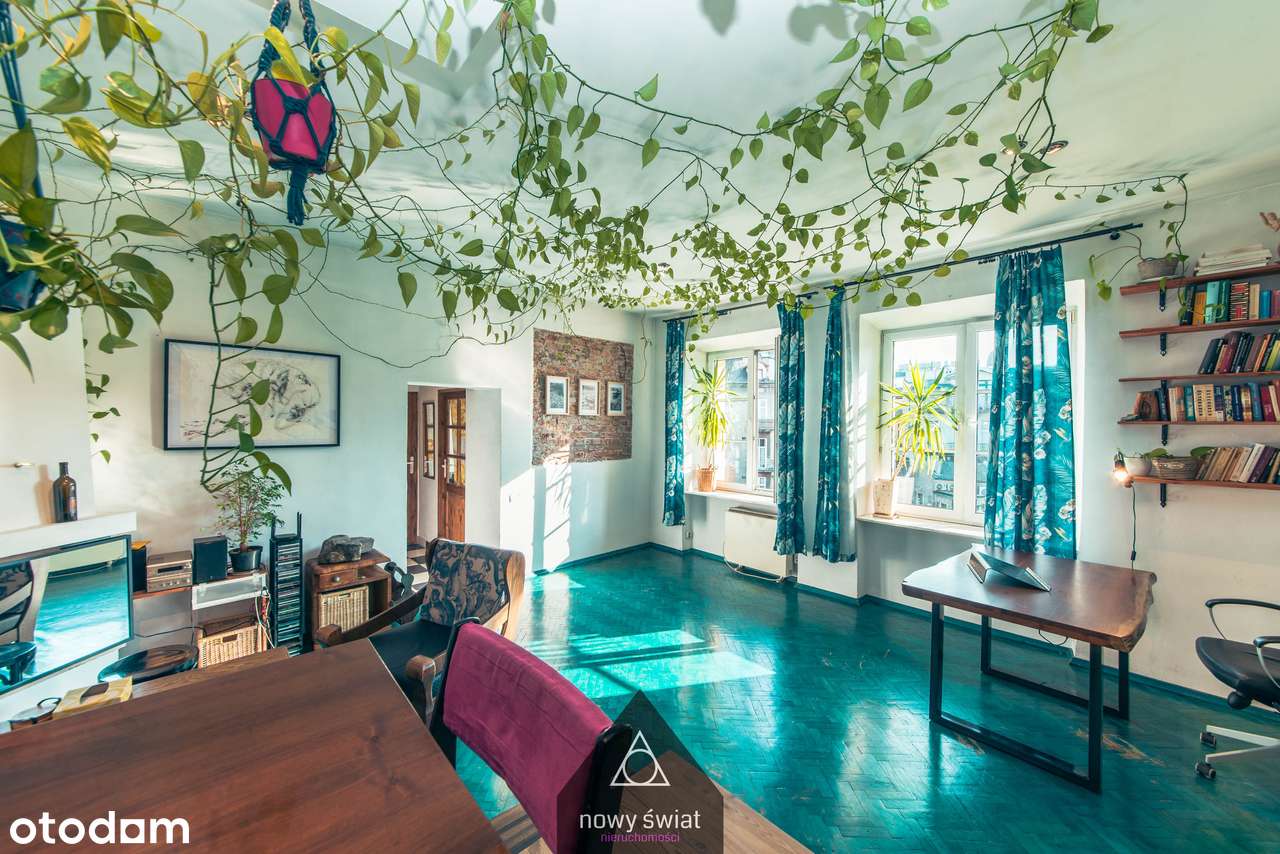 Kazimierz | 55,3 m² | 2 pokoje |wysokie 3.1m |słoneczne | Bez prowizji-0