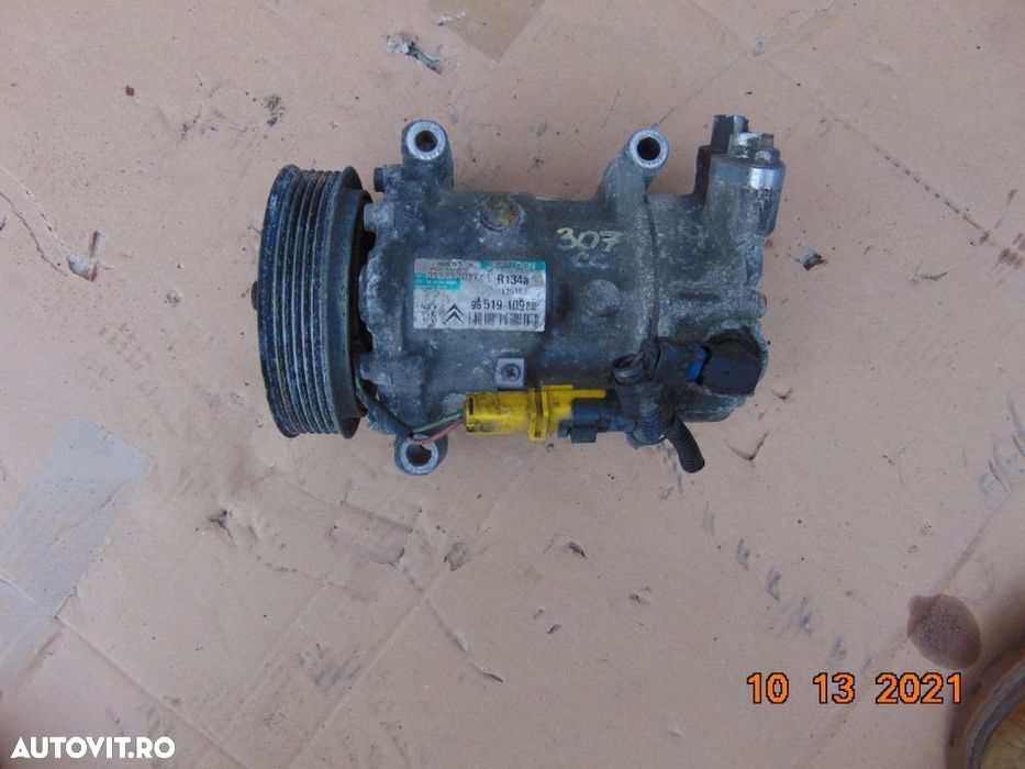 Compresor clima peugeot 307cc 1.6 benzina 1.4hdi 1.6hdi citroen c3 c4 3008 berlingo parner - 1