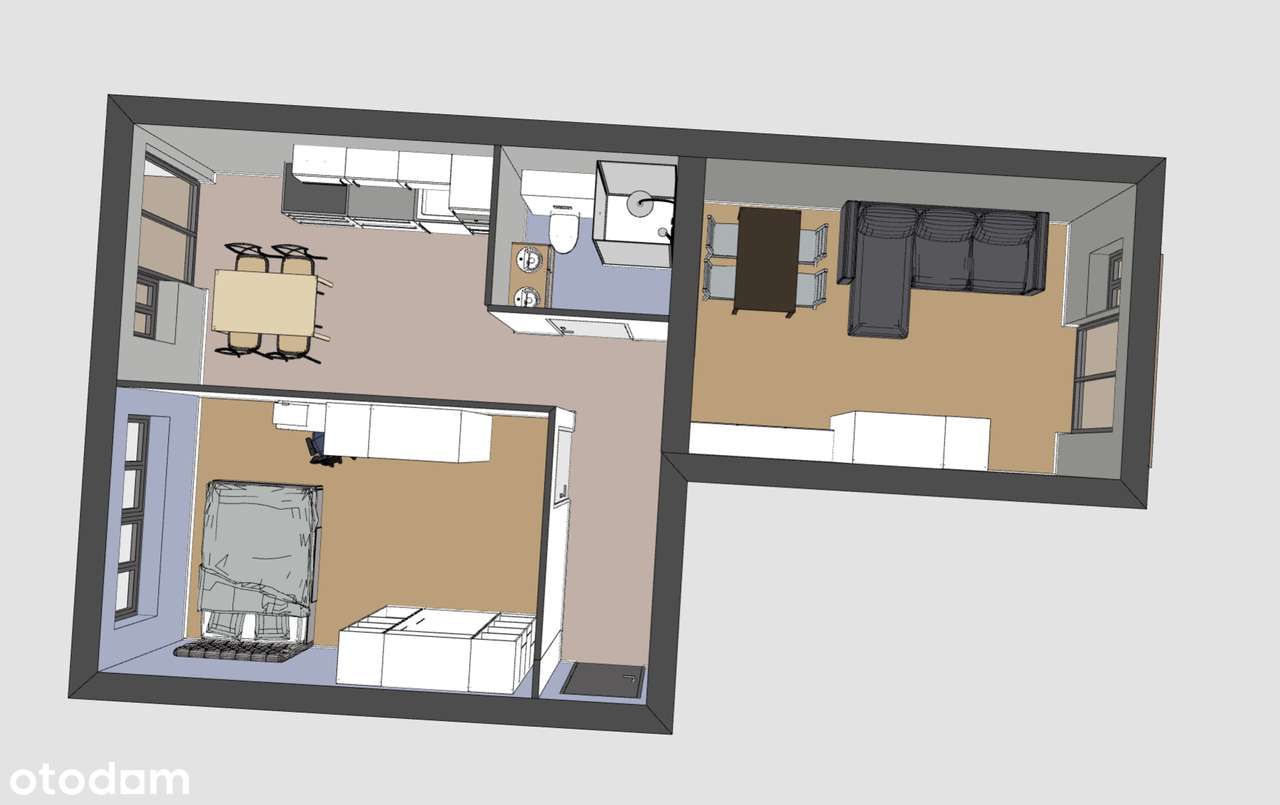 OKAZJA 2 POKOJE Katowice, Brynów, ul. Modrzejewskiej - 2 BALKONY-9