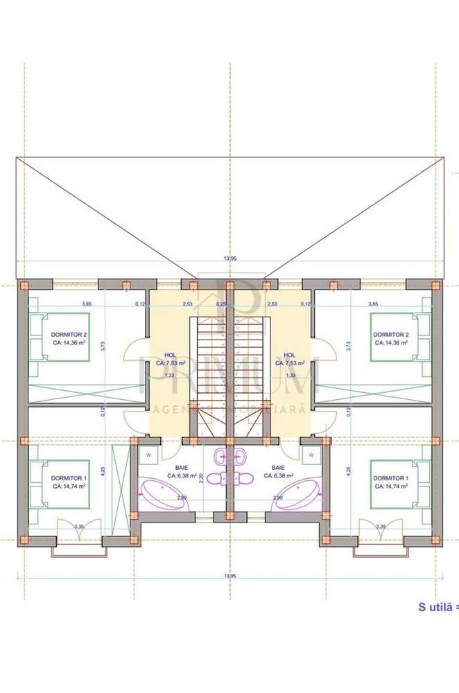 Duplex 4 camere - zona excelenta - toate utilitatile - Imagine principală: 4/4