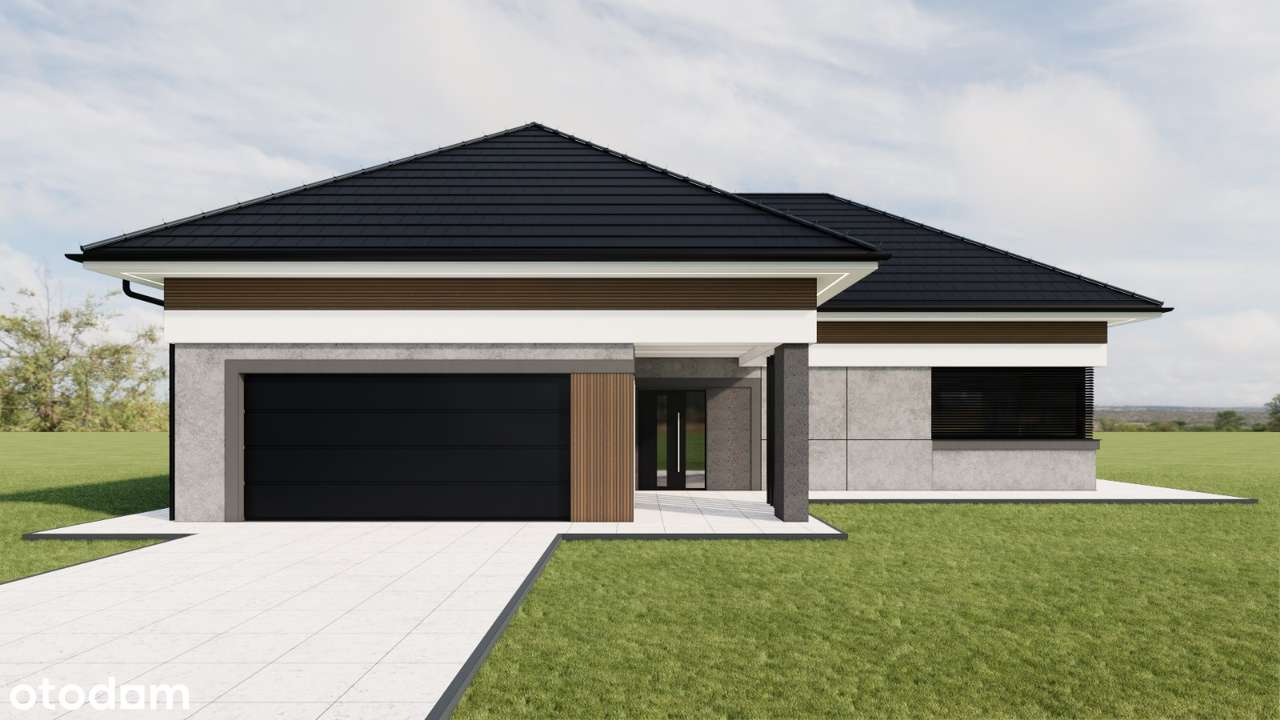 Nowoczesny parterowy w cichej okolicy, blisko lasu, Kolonia Zawada