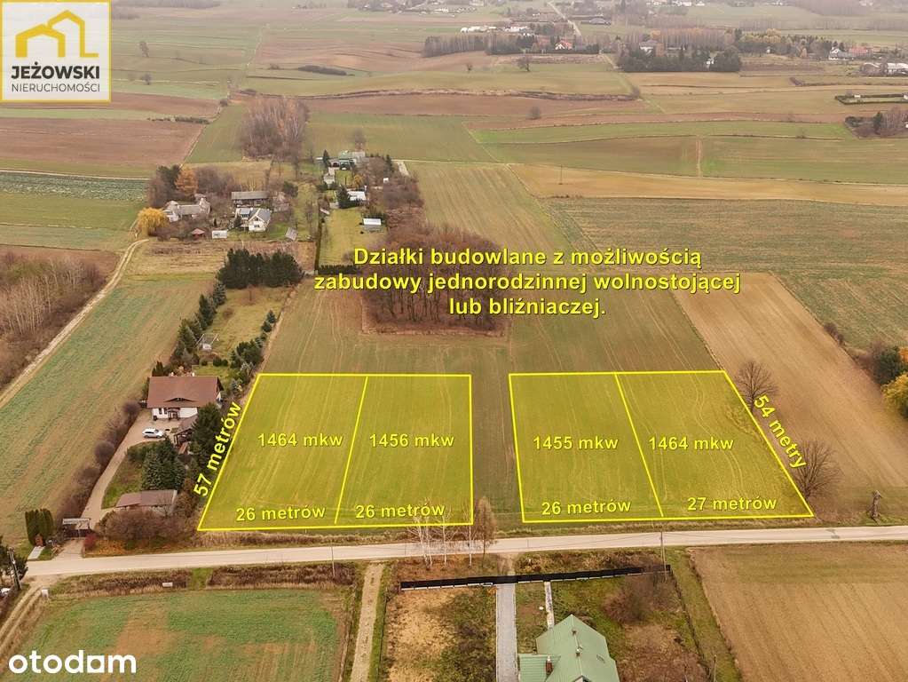 Smugi, działki bud. 1460mkw, pod dom lub bliźniak. - Pełny obrazek: 1/6