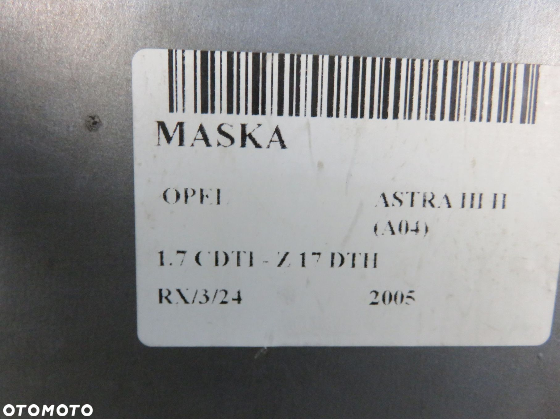 MASKA OPEL ASTRA III H (A04)  163 - 12