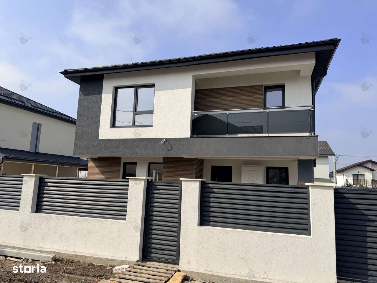 Casă modernă nouă de vânzare, 5 camere - curte 476 mp - Berceni Ilfov-4